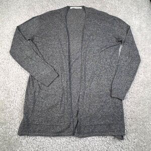 Susana Monaco Lightweight Cotton Cardigan Sweater Gray